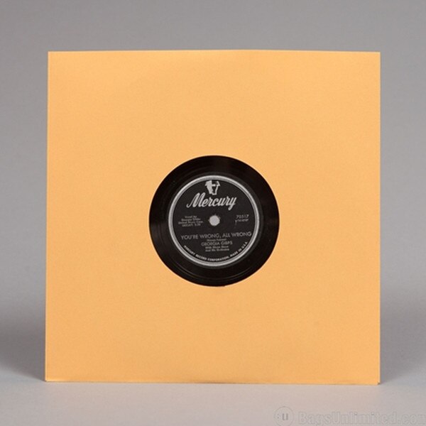 10'' Record Gold Paper Sleeves. Mad